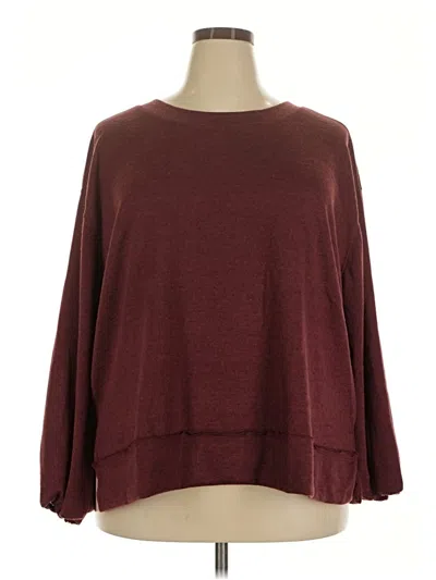 Pre-owned Andree By Unit Pullover Sweater In Burgundy