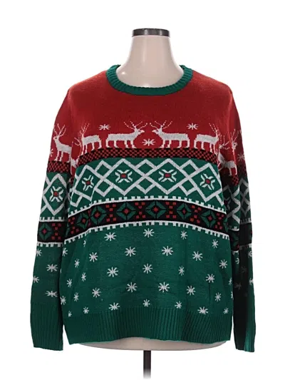 Pre-owned Andree By Unit Pullover Sweater In Green