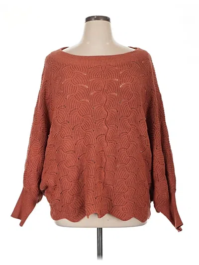 Pre-owned Andree By Unit Pullover Sweater In Orange