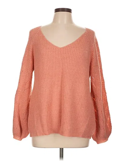 Pre-owned Andree By Unit Pullover Sweater In Orange