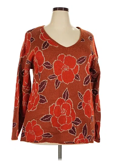 Pre-owned Andree By Unit Pullover Sweater In Orange