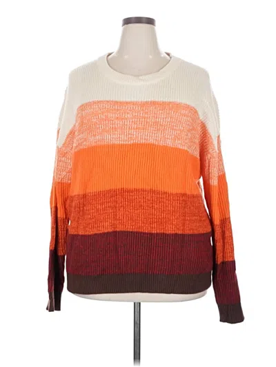 Pre-owned Andree By Unit Pullover Sweater In Orange