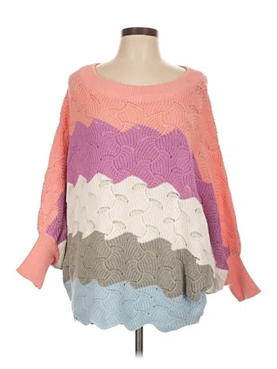 Pre-owned Andree By Unit Pullover Sweater In Pink