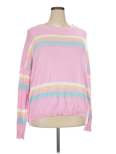 Pre-owned Andree By Unit Pullover Sweater In Pink