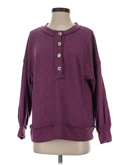 Pre-owned Andree By Unit Pullover Sweater In Purple