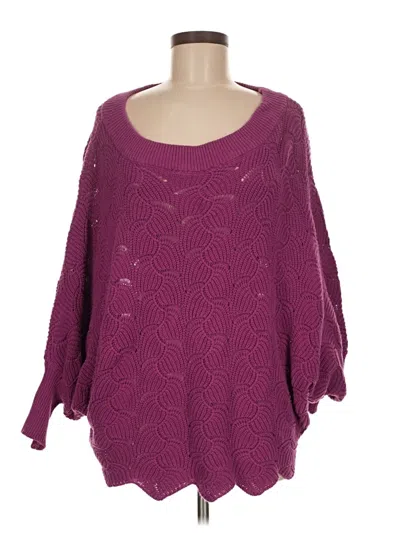 Pre-owned Andree By Unit Pullover Sweater In Purple