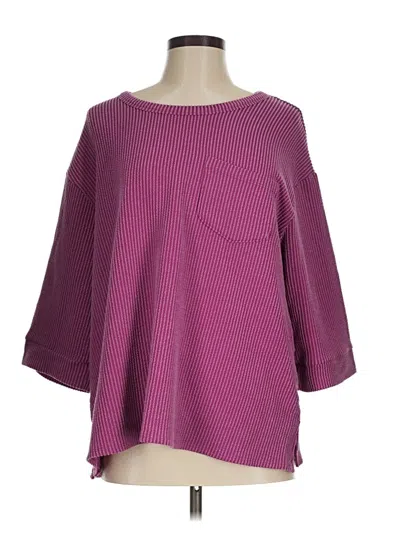 Pre-owned Andree By Unit Pullover Sweater In Purple