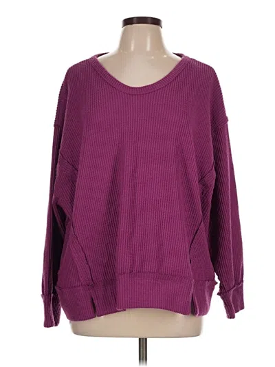 Pre-owned Andree By Unit Pullover Sweater In Purple