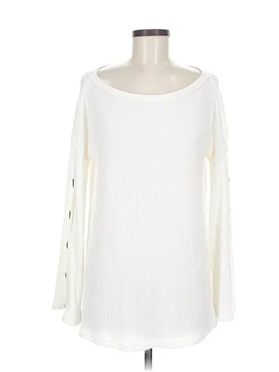 Pre-owned Andree By Unit Pullover Sweater In White