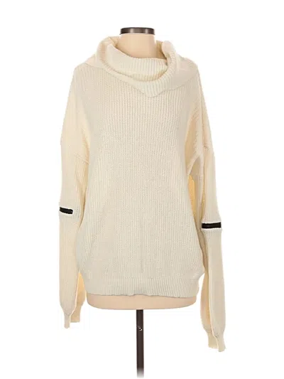 Pre-owned Andree By Unit Pullover Sweater In White