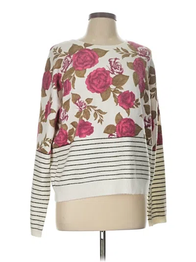 Pre-owned Andree By Unit Pullover Sweater In White