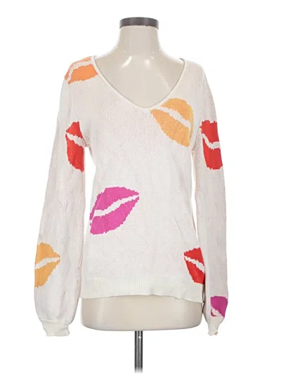 Pre-owned Andree By Unit Pullover Sweater In White
