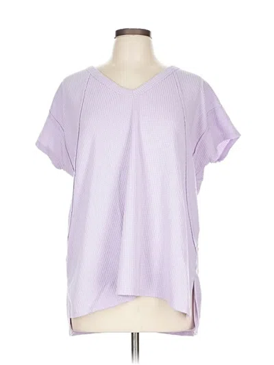Pre-owned Andree By Unit Short Sleeve T-shirt In Purple