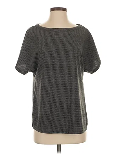 Andree By Unit Short Sleeve Top Gray Boatneck Tops