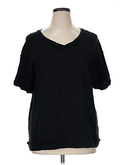 Pre-owned Andree By Unit Short Sleeve T-shirt In Black