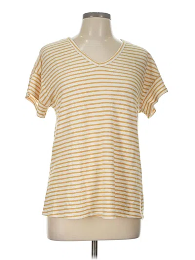 Pre-owned Andree By Unit Short Sleeve T-shirt In Gold