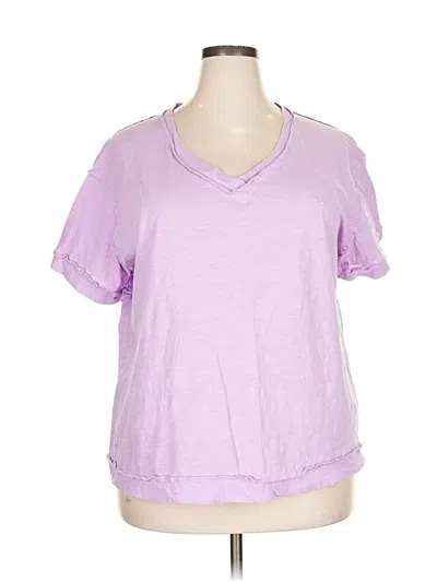 Pre-owned Andree By Unit Short Sleeve T-shirt In Purple