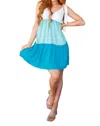 Andree By Unit Skies Tiered Dress In Blue In Blue