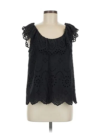 Pre-owned Andree By Unit Sleeveless Blouse In Black