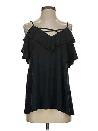Pre-owned Andree By Unit Sleeveless Blouse In Black