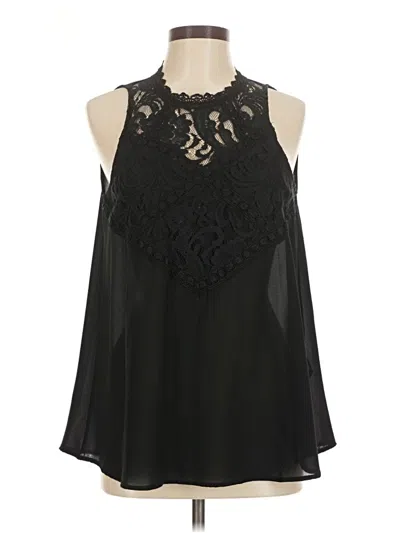 Pre-owned Andree By Unit Sleeveless Blouse In Black