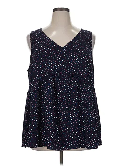 Pre-owned Andree By Unit Sleeveless Blouse In Black