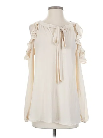 Pre-owned Andree By Unit Sleeveless Blouse In Ivory