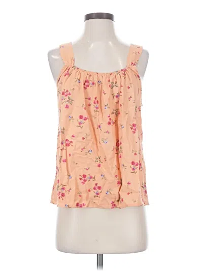 Pre-owned Andree By Unit Sleeveless Blouse In Orange