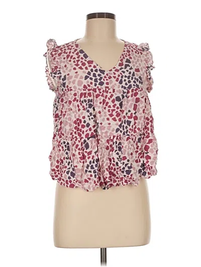 Pre-owned Andree By Unit Sleeveless Blouse In Pink