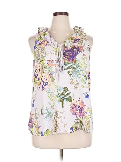 Pre-owned Andree By Unit Sleeveless Blouse In White