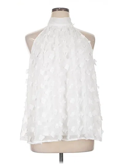 Pre-owned Andree By Unit Sleeveless Blouse In White