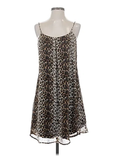 Pre-owned Andree By Unit Sleeveless Top Brown Sweetheart Neckline Tops