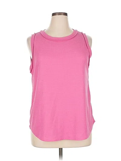 Pre-owned Andree By Unit Sleeveless Top Pink Halter Neckline Tops