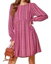 Andree By Unit Sometimes We Fall Dress In Magenta In Pink
