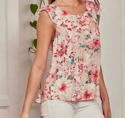 Andree By Unit Spring Time Love Tank In Pink In Neutral