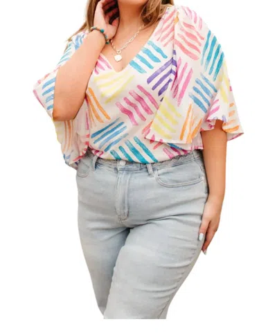 Andree By Unit Stamped Blouse In White