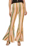 Andree By Unit Striped Bell Bottom In Multi In Multi