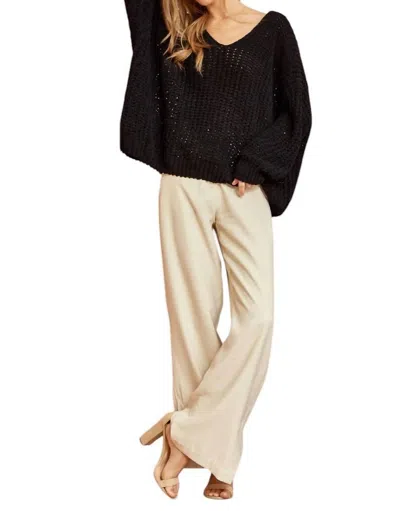 Andree By Unit Such A Steal Sweater In Black