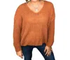 Andree By Unit Such A Steal Sweater In Rust In Multi