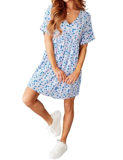 Andree By Unit Sunny Streets Dress In Multi In Blue