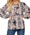 Andree By Unit Take Me Out Blouse In Navy In Blue