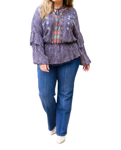 Andree By Unit The Busy Body Blouse In Purple