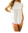 Andree By Unit The Perfect Swiss Dot Top In White In White