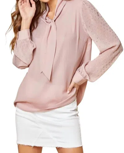 Andree By Unit Time To Shine Blouse In Dusty Rose In Multi