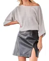 Andree By Unit Told Me You Loved Me Sweater In Light Grey In Grey
