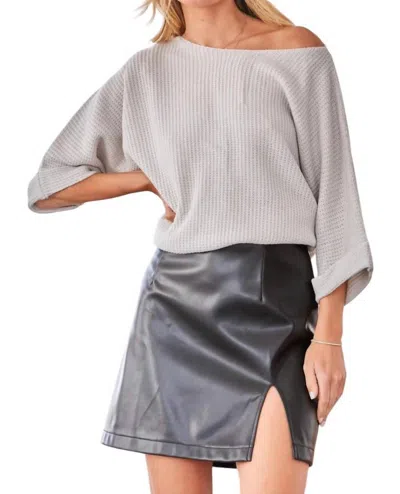 Andree By Unit Told Me You Loved Me Sweater In Light Grey