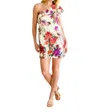 Andree By Unit Total Wonder One Shoulder Dress In Floral In Multi