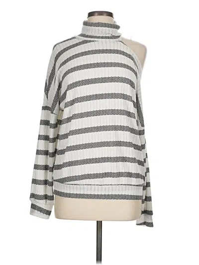 Pre-owned Andree By Unit Turtleneck Sweater In Silver