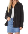 Andree By Unit We Go Together Corduroy Button Down Shirt In Black In Black