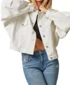 Andree By Unit We Had It All Denim Jacket In Ivory In Multi